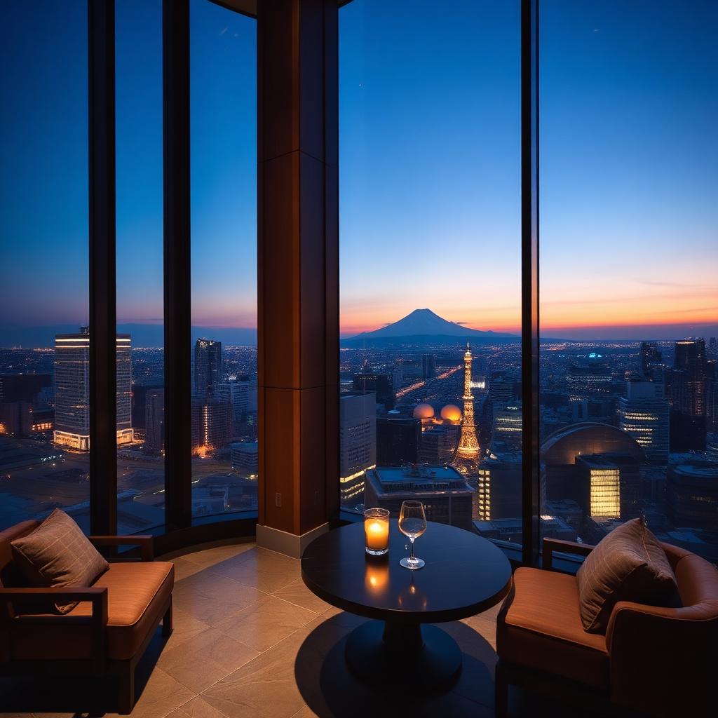 Tokyo skyline in clear light